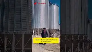 Galvanized Steel Silos Customer From Canada  #steelsilo #silos #rawmaterialsilos