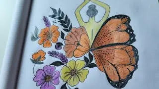 Butterfly Sketching || Pencil Art || Satisfying Pencil Art Video