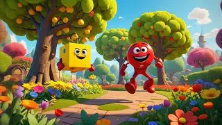 Shapes Hide in the Garden | Shape Recognition Song for Kids | Nursery Rhymes and Learning Songs