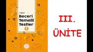 7. SINIF MATEMATİK BECERİ TEMELLİ TESTLER KİTABI 3. ÜNİTE SORULARININ ÇÖZÜMÜ