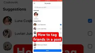 How to tag friends in a post📱🤝🏻 #facebook #tag #tutorial #howto