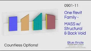 0901-11 Revit Family - MASS Finish w/ Structural & Back Void
