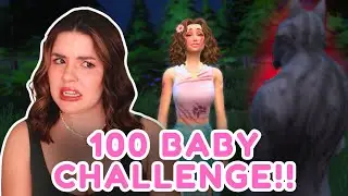 Я подралась с разъяренным оборотнем 😭🐺 | Испытание &laquo;100 детей&raquo;, эпизод 82 | The Sims 4