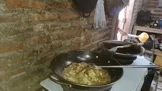 Masak tumis puntren baso pedes manis#masak utk sarapan🥳🥳