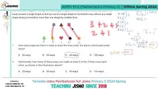 JISMO M-5 (Mathematics Primary 5) Offlibe Spring 2024 (No. 1-5)