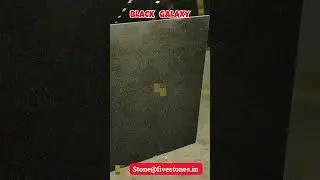 Polished Black Galaxy Granite Slabs | Gang Saw Size | Five Stones India