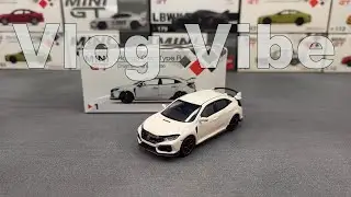 1/64 MiniGT Hoda Civic Type R Diecast/Alloy Model Car || White || Adult Hobbies || EP-110