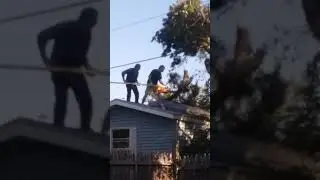 More redneck tree removal after bad storm in Malta