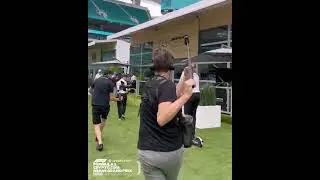 Toto Wolff on a scooter #miamigp #verstappen