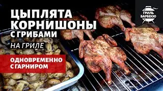 Цыплята корнишоны на гриле (рецепт на пеллетном гриле)