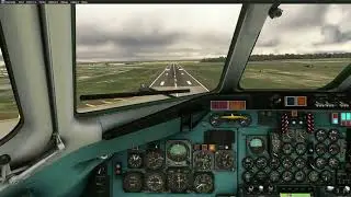 DC-9 landing and taxi in Melbourne
