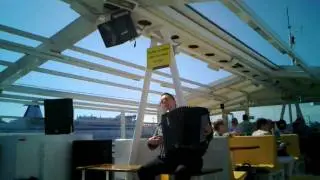 Accordion music at the Suomenlinna ferry
