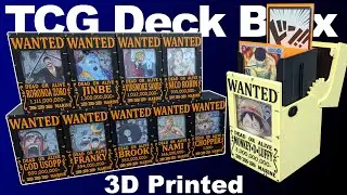 3D printed Deck Box - Wanted Poster of Straw Hat Crew - One Piece