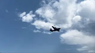 C-130 fat Albert demo at Milwaukee air and water 2023! #aircraftspotting #aviation #mke