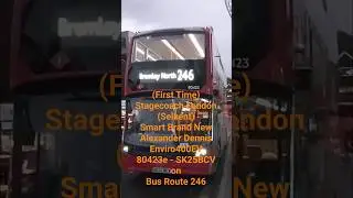(First Time) - SLN - AD E400EV - 80423e - SK25BCV - on Route 246 - at Bromley South Stn - 31/10/2025