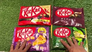 Extremely rare variety of Japanese KitKat! Unboxing KitKat | ASMR Video.