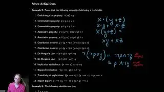 Propositional Logic 7 - Properties of Operations