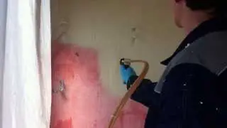 Напыление установкой Foam Kit