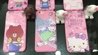 Soft case Pink Hellokitty Line Friends Gantungan