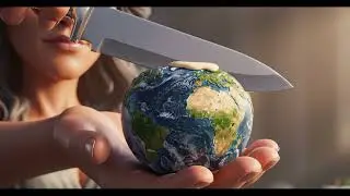 Slicing the Apple Earth! 🌍🍏 Surreal Animation