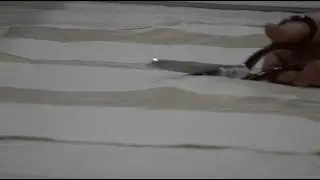 How to repair a damaged roman curtain