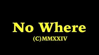 No Where 2024 Short Film Director's Cut VFX Special Edition