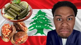 Trying Lebanese food for the first time