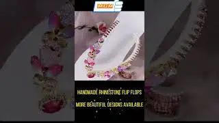 Summer Beach Wedding Flip Flops, handmade jewelry chains.