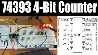 Tutorial | Using the 74393 74HC393 4 Bit Asynchronous Counter