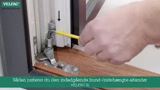 S&aring;dan justerer du den indadg&aring;ende bund-/sideh&aelig;ngte altand&oslash;r VELFAC In