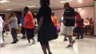Line dancing @  Shining Star Lodge #303 - Stamford Elk's - Stamford, Connecticut.