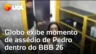 BBB 26: Pedro tenta beijar Jordana em v&iacute;deo exibido pela Globo, veja completo