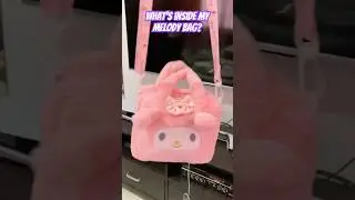 What's inside Sanrio My melody bag? #sanrio #mymelody #kawaii #haul #unboxing