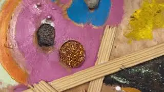 folk artwork.  folk abstraction. #outsiderartist #folkartpainting #artist #selftaughtartist