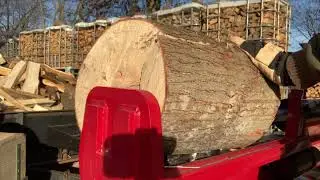 Splitting Maple with 32ton Performance Pro splitter