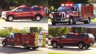 Williamsville FD | Car 9 and Rescue 5 Responding Code 3 to MVA * Air Horn *