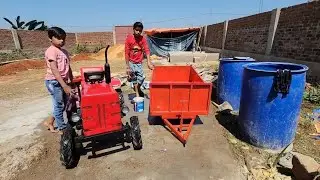 Mini Tractor की धुलाई | Toy Pur
