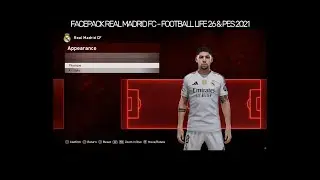 Real Madrid 2025-26 Squad Facepack - PES 2021 & Football Life 2026