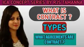 WHAT IS CONTRACT? ESSENTIAL AND TYPES OF CONTRACT BY TAMANNA ON JUDICIARY CRACKER | ICA PART 1