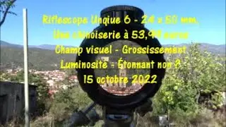 Riflescope Unqiue Chinoiserie 6 - 24 x 50 mm  Champ visuel Grossissement Luminosité 15 octobre 2022