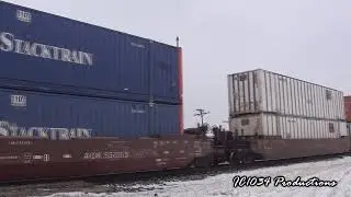 HiDef: Trains in Sullivan, Illinois - December 19th, 2010
