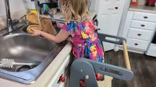 Foldable Step Stool: The Perfect Kitchen Helper for Your Toddler's Montessori Education