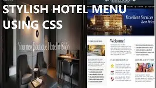 Create an Awesome Stylish Hotel Menu | Pure CSS & Flexbox