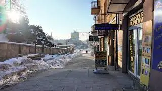 Winter Morning Walk in Ostrowiec Świętokrzyski, Poland |City Center| Ambient Street Sounds (12 Min)