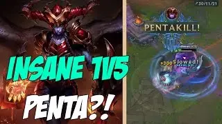 SHYVANA JUNGLE 1V5 PENTA! (Super Fed) - StreamHighlights(Ep1)