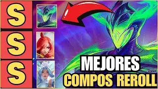 🚀 ✅ Las 11 MEJORES COMPOSICIONES REROLL PARCHE 15.6 de TFT Set 15