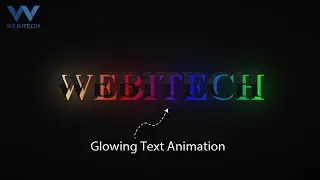 Text Glow Effect using HTML and CSS || Using Text Shadows