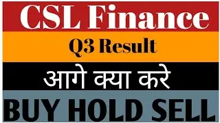 CSL Finance Ltd Share Latest news💥Q3 Result💥आगे क्या करे📉Buy Hold Sell📈