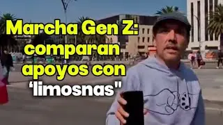 HOY en la marcha Gen Z: joven llama &lsquo;limosnas&rsquo; a apoyos.