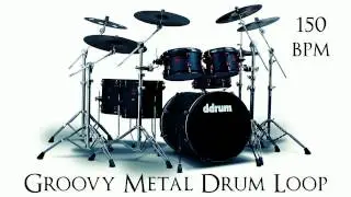 Groovy Metal Drum Loop 150 bpm